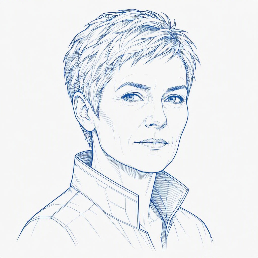 Illustrated portrait of Sofia Brandt